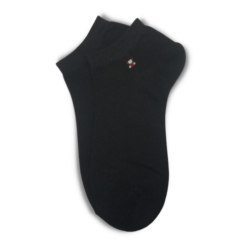 Plain Iconic Ankle Socks Black - Premium Quality