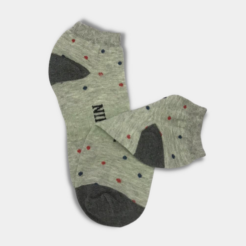 Nike Polka Doted Premium Quality Ankle Socks Gery