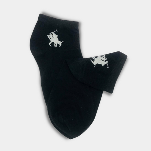 Polo Icon branded Quality Ankle Socks Black