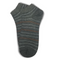 Charcoal Colorful Stripes Ankle Socks - Premium Quality