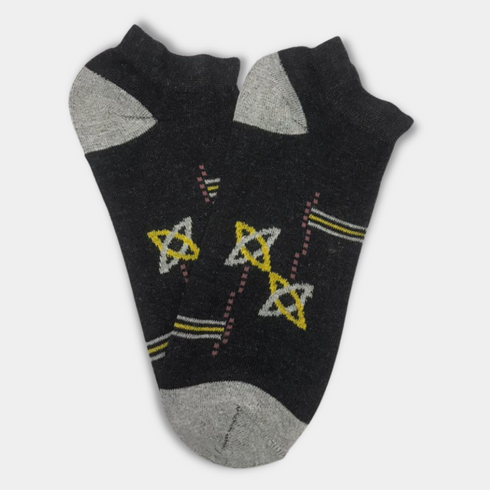 Premium Quality Strech Cotton Ankle Socks Black