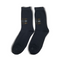 Navy Blue Zig Zag Liner Cotton Premium Socks