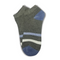Charcoal Striped Ankle Socks - Premium Quality