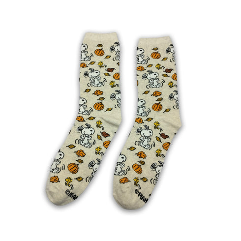 Happy Snoopy Pumpkin Funky Socks