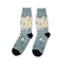Winter Mountain Print Funky Socks