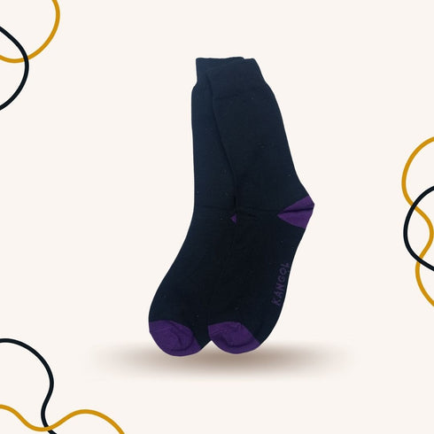 Purple Spotted Crew Length Funky Socks - SOXO #1 Imported Socks Brand in Pakistan
