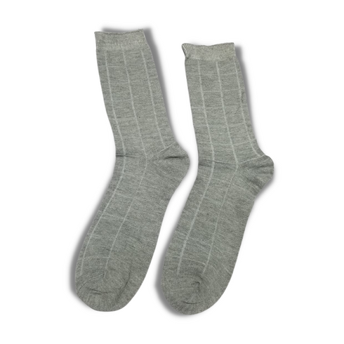 Light Grey Solid Liner Cotton Premium Socks