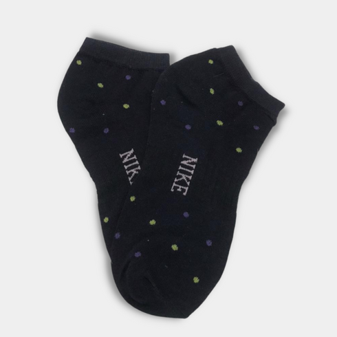 Nike Multi Doted Premium Quality Ankle Socks Blue
