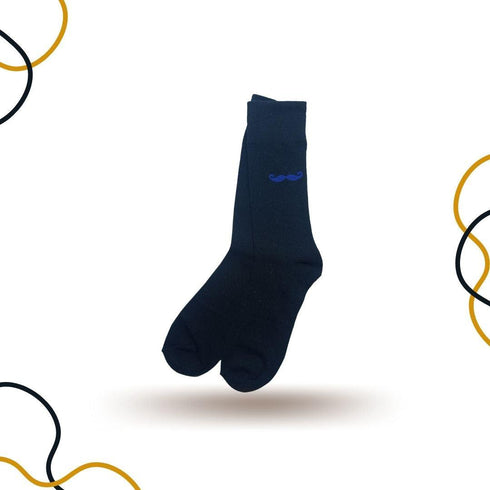 Black Bold Mustache Socks - SOXO #1 Imported Socks Brand in Pakistan