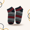 Black Linear Ankle Socks - SOXO #1 Imported Socks Brand in Pakistan
