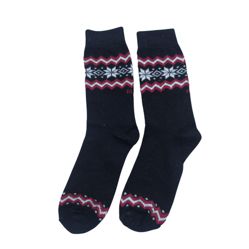 Black Ajrak Print Funky Socks - SOXO #1 Imported Socks Brand in Pakistan