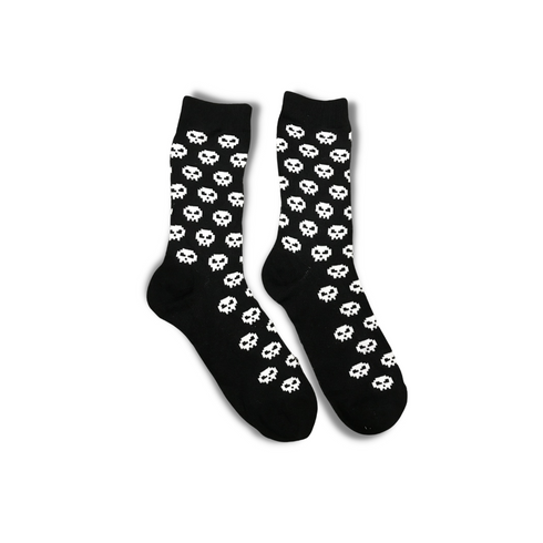Black Death Skull Funky Socks