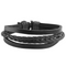 Black Leather Braided Bracelet For Men