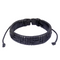 Black Premium Style Leather Braided Bracelet For Men