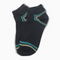 Black Short Ankle Socks With Blue Stripes