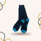 Blue Stripes Spotted Funky Socks - SOXO #1 Imported Socks Brand in Pakistan