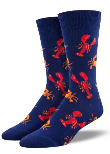 Blue Seafood Platter Funky Socks - SOXO #1 Imported Socks Brand in Pakistan