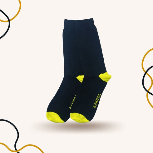 Bright Yellow Spotted Crew Length Funky Socks - SOXO #1 Imported Socks Brand in Pakistan