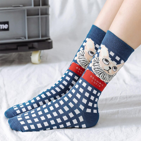Brownie Lucia Cartoon Cat Socks