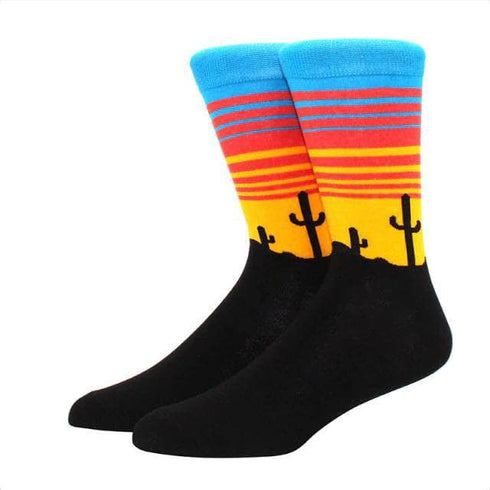 Cactus Desert Funky Socks - SOXO #1 Imported Socks Brand in Pakistan