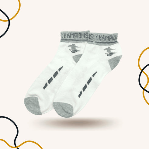 Champion Sports Ankle Socks White - SOXO #1 Imported Socks Brand in Pakistan