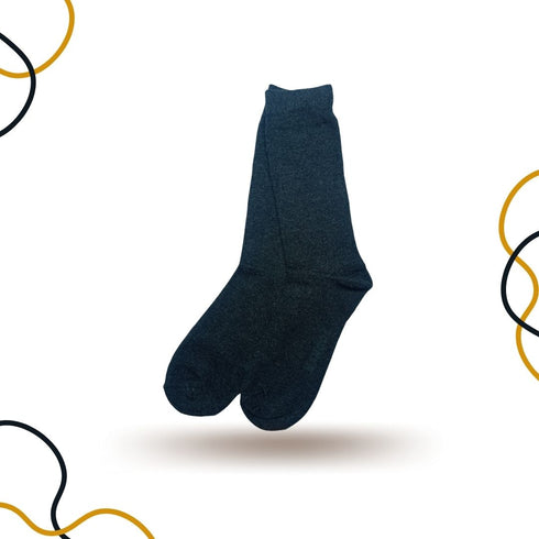 Charcoal High Quality Cotton Crew Socks - SOXO #1 Imported Socks Brand in Pakistan