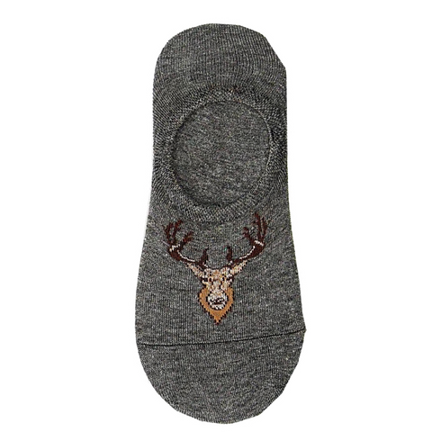 Dear Head No Show Invisible Socks Charcoal