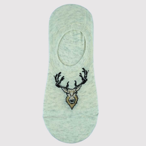 Dear Head No Show Invisible Socks White