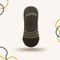 Dotted Stripes No Show Socks Mustard - SOXO #1 Imported Socks Brand in Pakistan