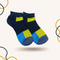 Funky Block Colours Socks Navy Blue - SOXO #1 Imported Socks Brand in Pakistan
