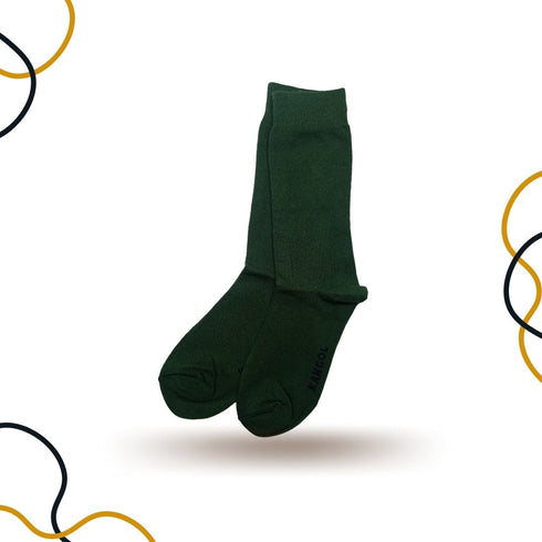Green High Quality Cotton Crew Socks - SOXO #1 Imported Socks Brand in Pakistan