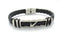 NIKE Black Leather Bracelet For Men