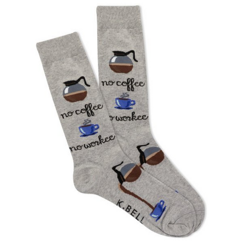 No Coffee No Work Funky Socks - SOXO #1 Imported Socks Brand in Pakistan