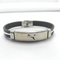 PUMA Black Leather Bracelet For Men