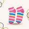 Pink Rainbow Linear Ankle Socks - SOXO #1 Imported Socks Brand in Pakistan