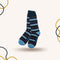 Pique Stripe Charcoal Crew Socks - SOXO #1 Imported Socks Brand in Pakistan