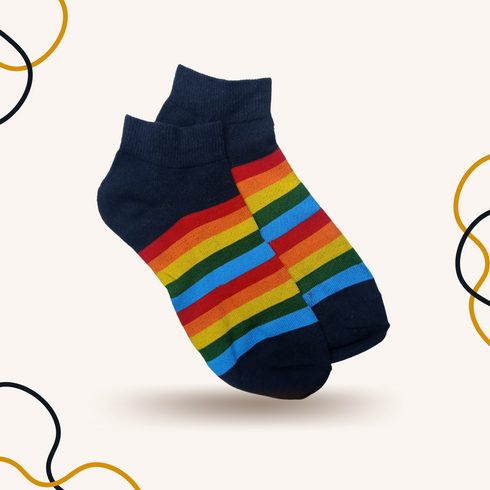 Rainbow Blocks funky socks - SOXO #1 Imported Socks Brand in Pakistan