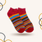 Red Rainbow Stripes funky socks - SOXO #1 Imported Socks Brand in Pakistan