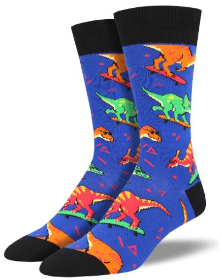 Skater Dinosaurs Funky Socks - SOXO #1 Imported Socks Brand in Pakistan