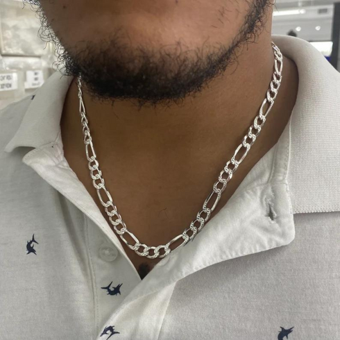 Sterling Silver Stainless Steel Curb Chain