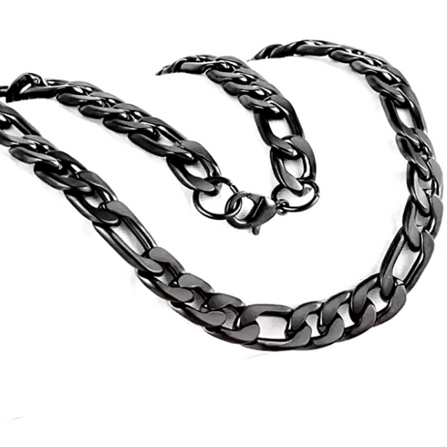 Titanium Plated Stainless Steel Black Chain