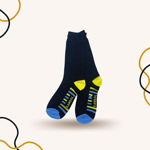 Yellow Multi Stripes Funky Socks - SOXO #1 Imported Socks Brand in Pakistan