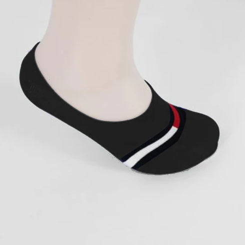 Tommy Legs No Show Invisible Socks Charcoal