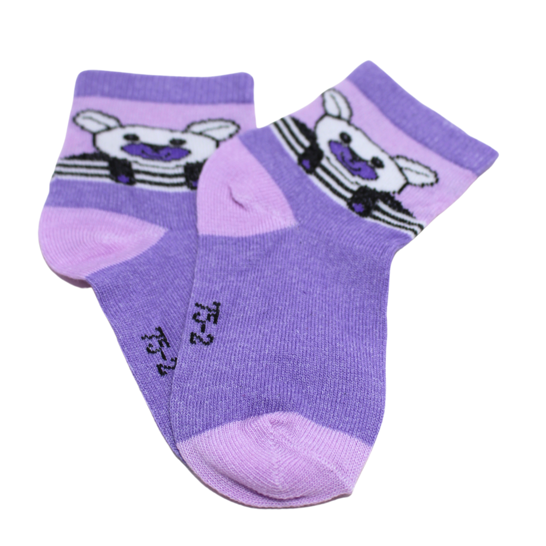 Purple Rabbit Kids Socks (6-8 Years)