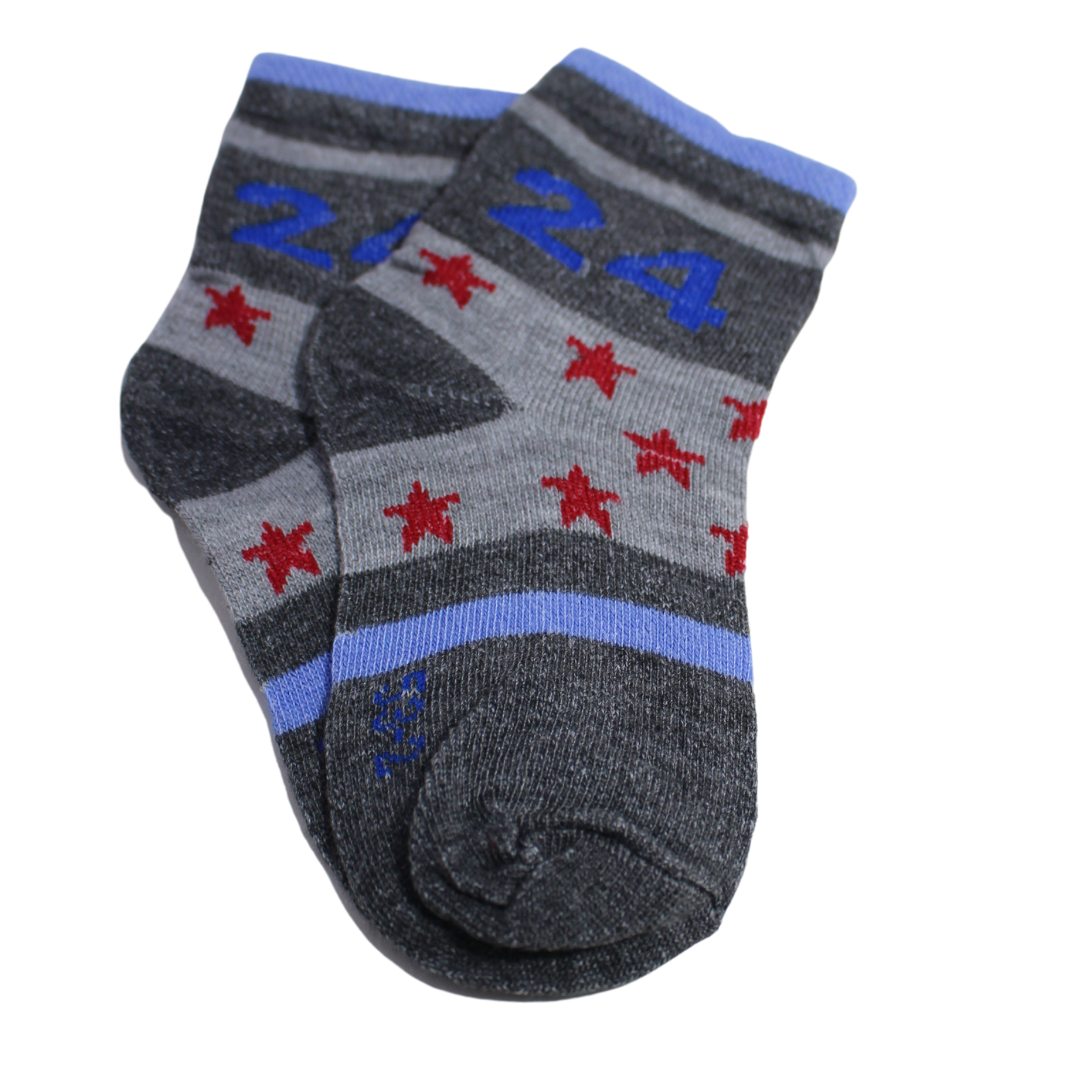 Grey Stars kids Socks (6-8 Years)