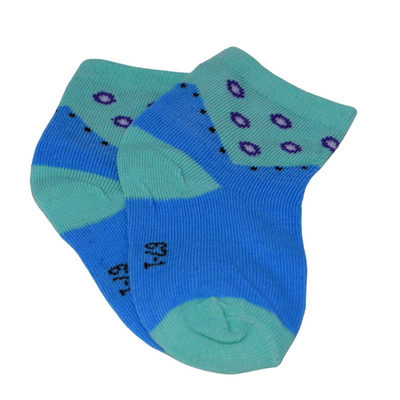 Blue Dotted Kids Socks (1-4 Years)