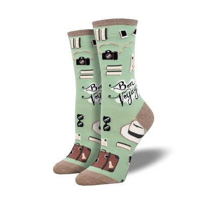 Green Bon Voyage Funky Socks