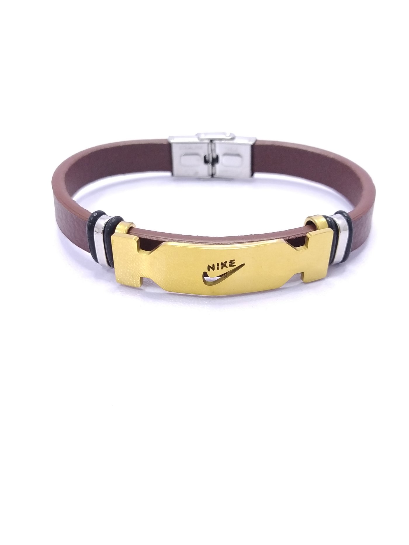 Nike Brown Leather Bracelet