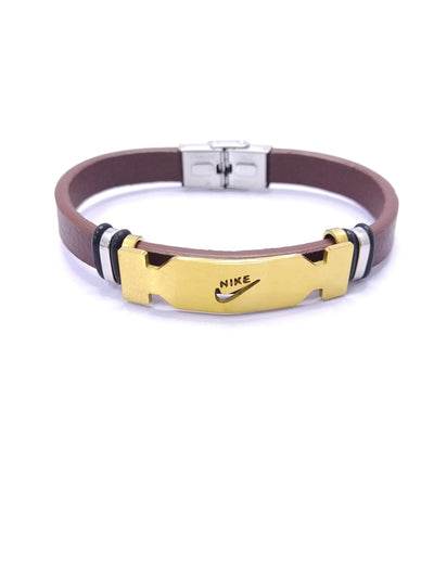 Nike Brown Leather Bracelet