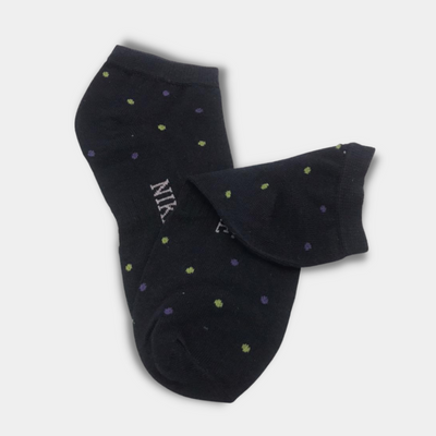 Multi Doted Premium Quality Ankle Socks Navy Blue